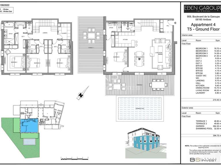 Apartment Antibes - 4 bedrooms - 210m²