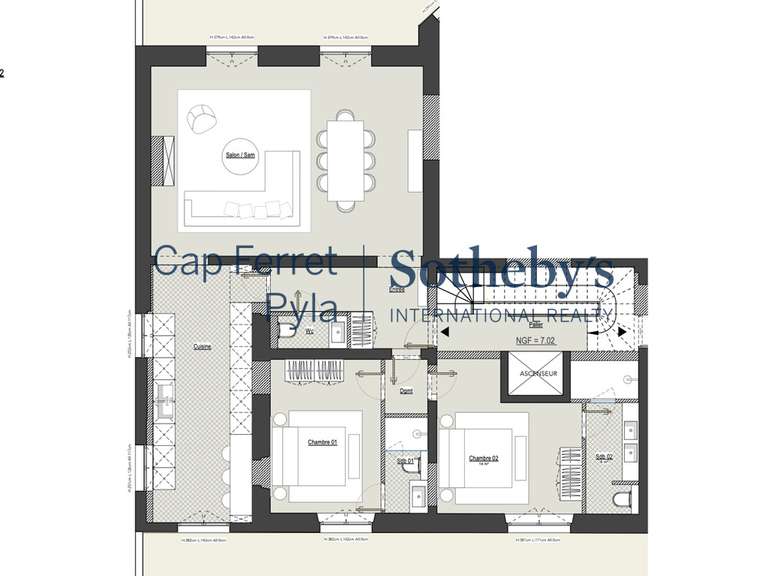 Appartement Arcachon - 2 chambres - 100m²