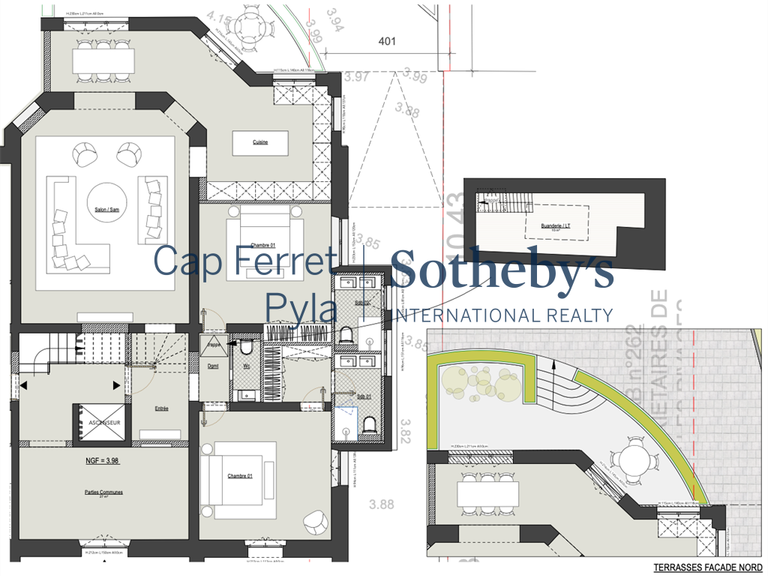 Appartement Arcachon - 2 chambres - 133m²