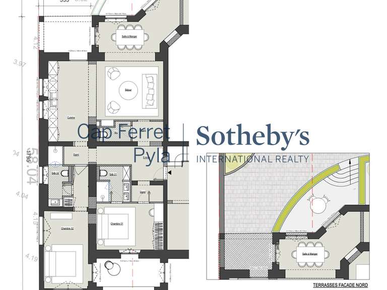 Appartement avec Vue sur mer Arcachon - 2 chambres - 100m²