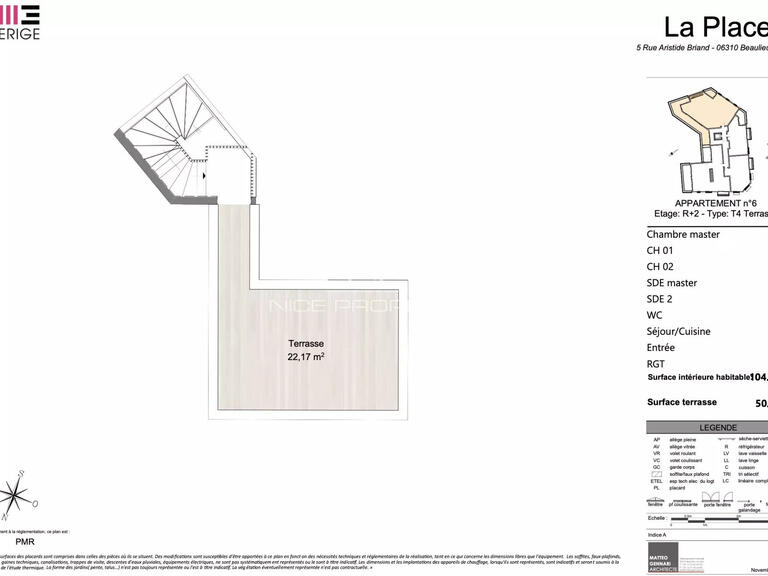 Appartement Beaulieu-sur-Mer - 3 chambres - 104m²