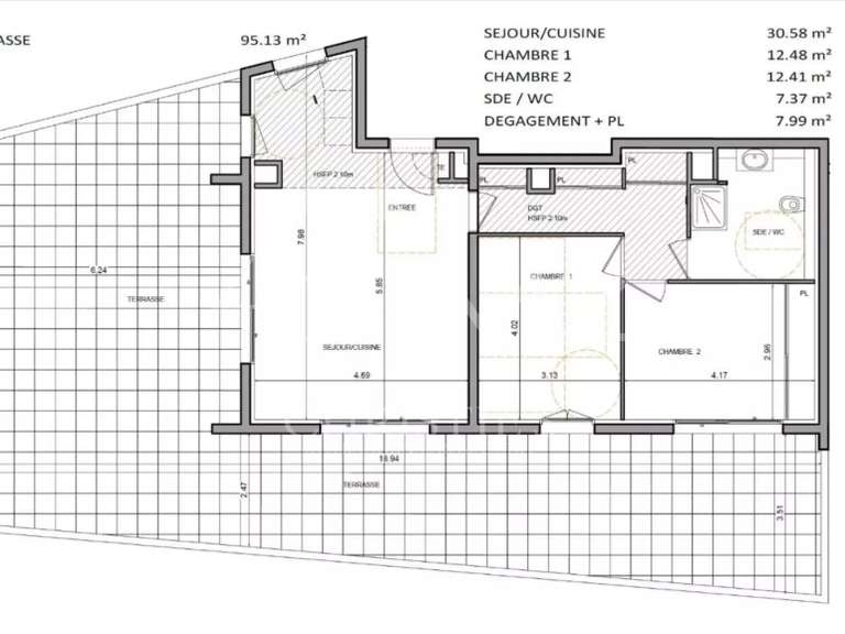 Appartement avec Vue sur mer Beausoleil - 70m²