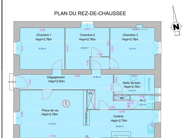 Appartement avec Vue sur mer Biarritz - 3 chambres - 92m²