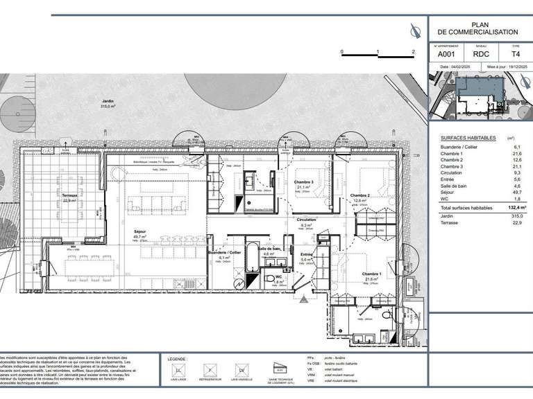 Appartement avec Vue sur mer Bidart - 3 chambres - 132m²