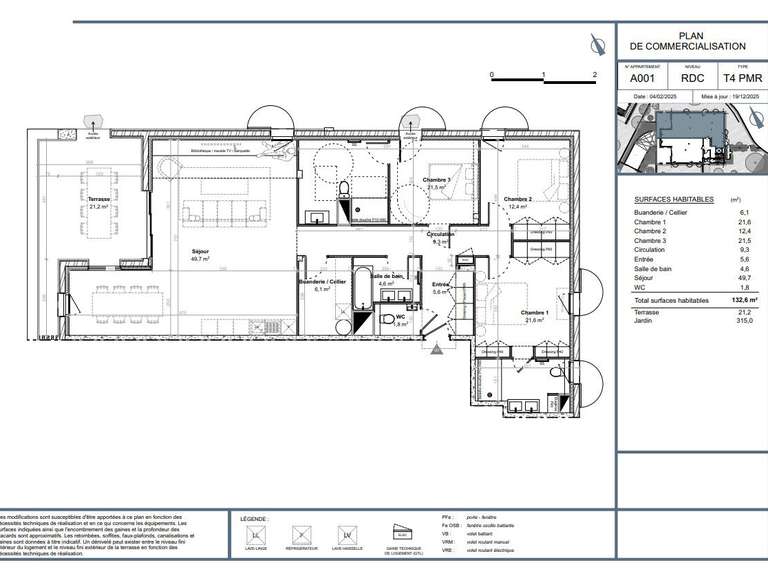 Appartement avec Vue sur mer Bidart - 3 chambres - 132m²
