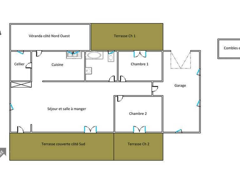 Maison Bonifacio - 3 chambres - 139m²