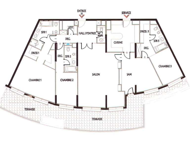 Appartement Bordeaux - 1 chambre - 293m²