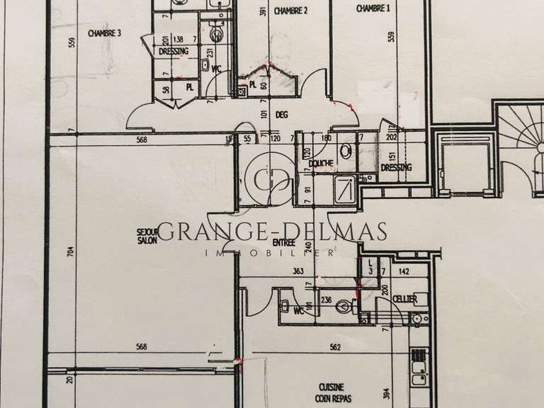 Appartement Bordeaux - 3 chambres - 162m²