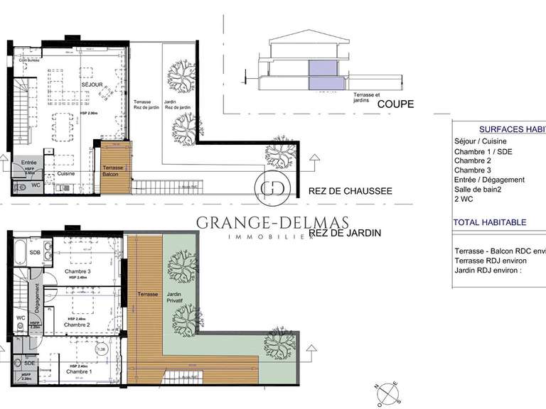 Appartement Bordeaux - 3 chambres - 104m²
