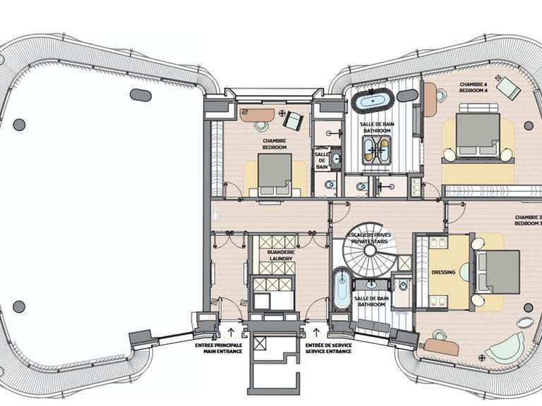 Appartement Bordeaux - 5 chambres - 597m²