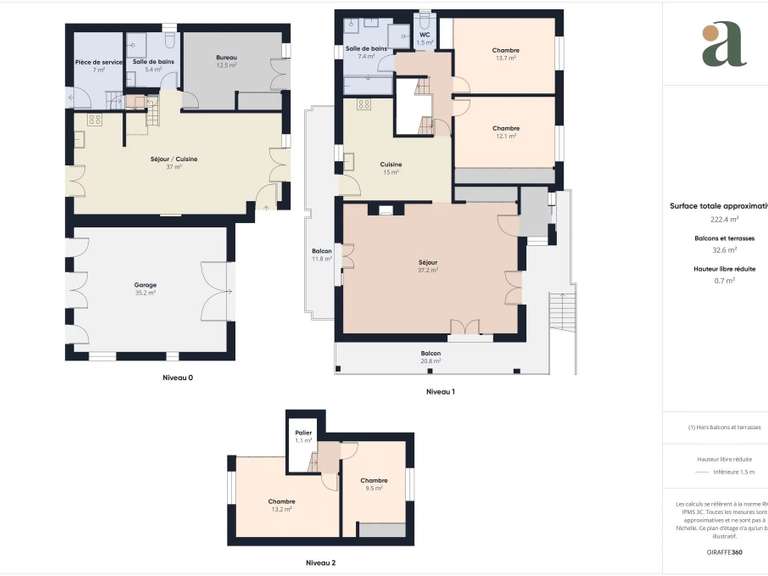 Maison Bouc-Bel-Air - 5 chambres - 192m²