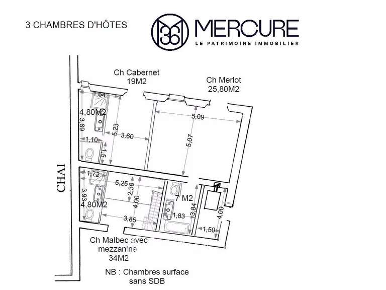 Domaine viticole Bourg - 7 chambres - 550m²