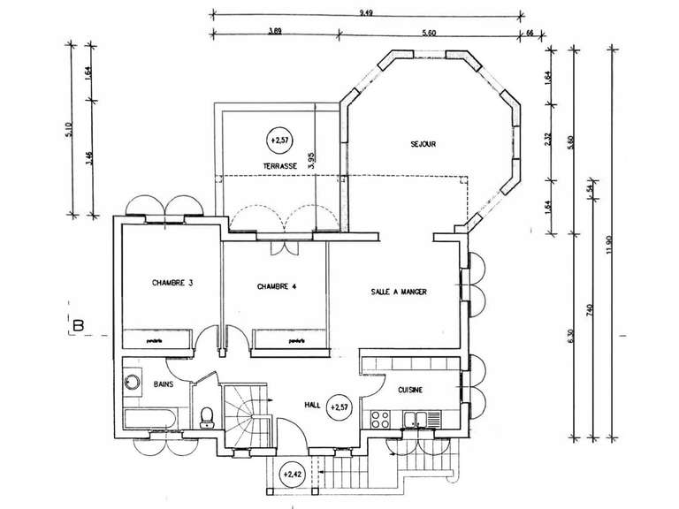 Maison Cagnes-sur-Mer - 4 chambres - 180m²