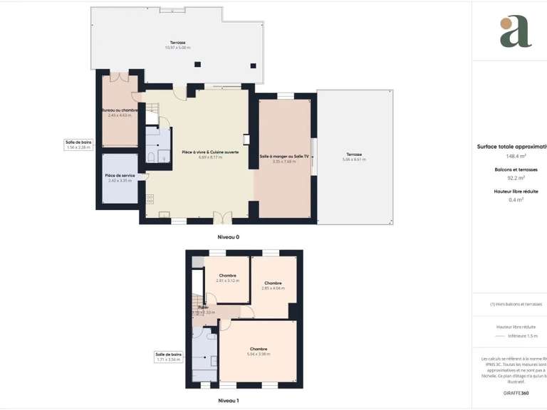 Maison Callian - 4 chambres - 150m²