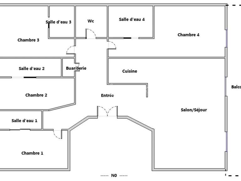 Appartement Cannes - 4 chambres - 119m²