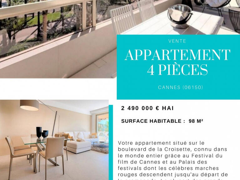 Sale Property Cannes - 3 bedrooms