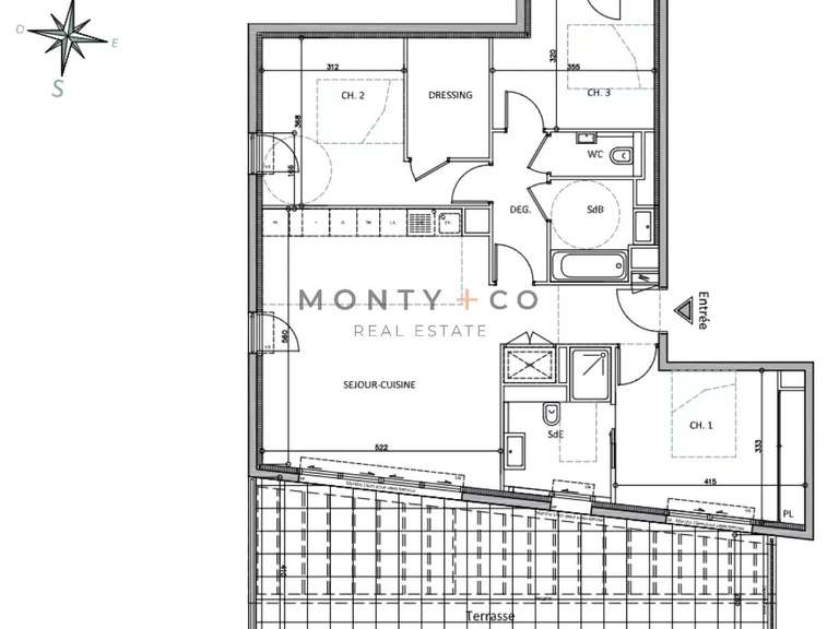 Apartment with Sea view Cap-d'Ail - 3 bedrooms - 94m²