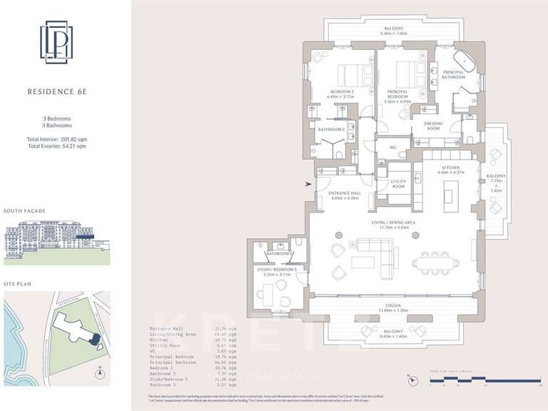 Appartement avec Vue sur mer Cap-d-antibes - 3 chambres - 254m²