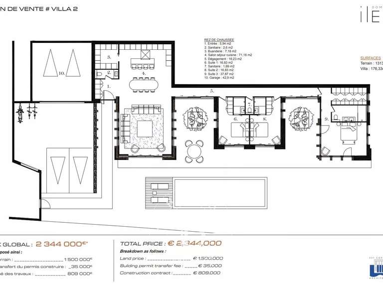 Maison Cassis - 3 chambres - 176m²
