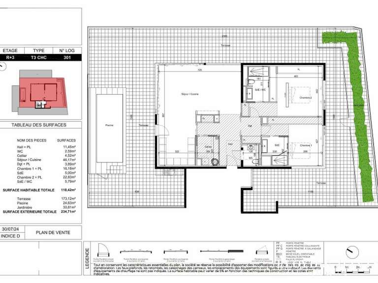 Appartement Castelnau-le-Lez - 2 chambres - 118m²