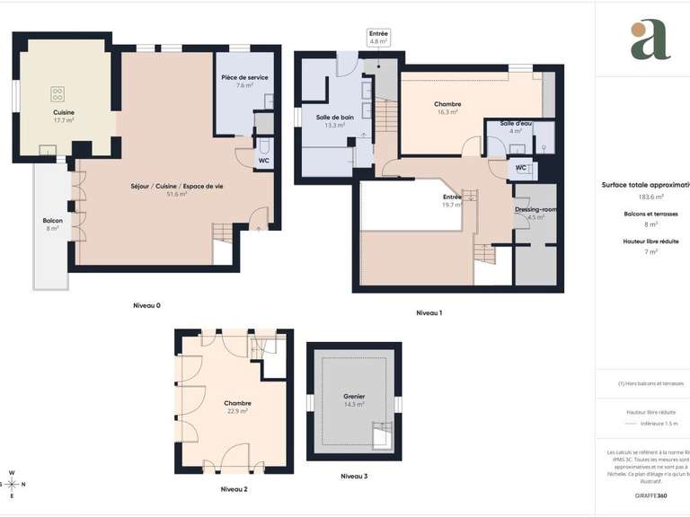 Apartment Cergy - 2 bedrooms - 162m²