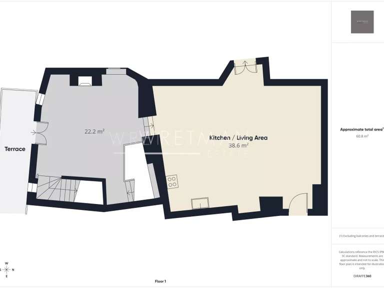 Maison Châteauneuf-Grasse - 3 chambres - 135m²