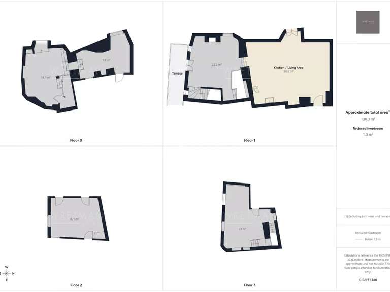 Maison Châteauneuf-Grasse - 3 chambres - 135m²