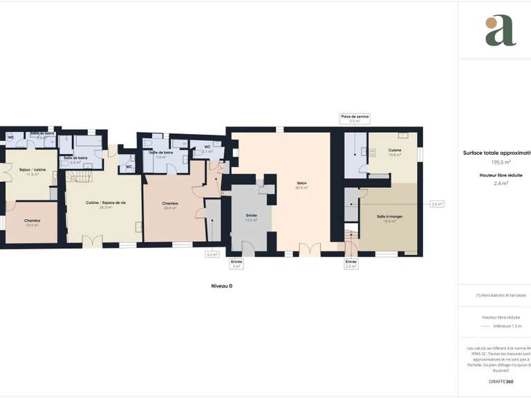 Maison Cheval-Blanc - 5 chambres - 345m²