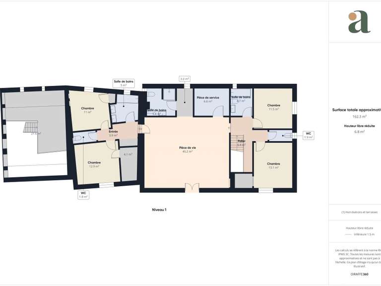 Maison Cheval-Blanc - 5 chambres - 345m²