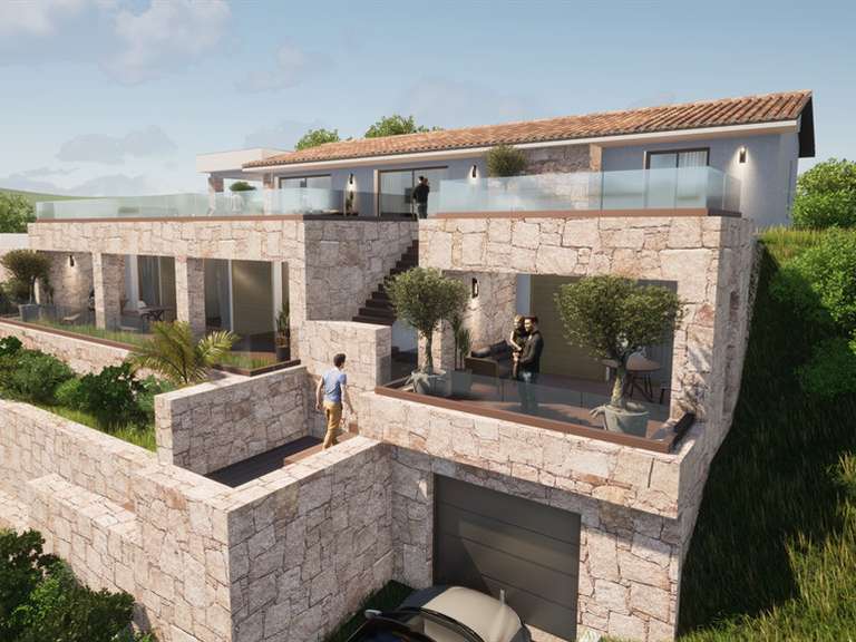 Terrain avec Vue sur mer Coggia - 1990m²