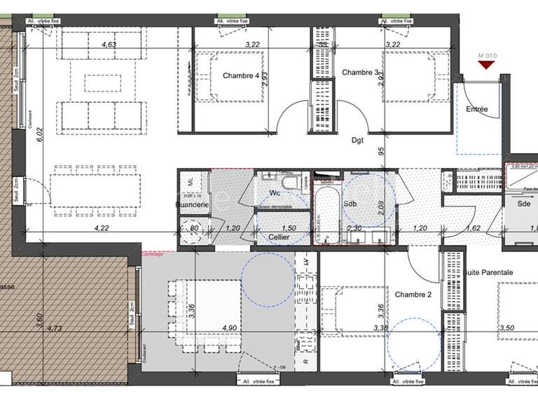 Appartement Collonges-sous-Salève - 4 chambres - 119m²