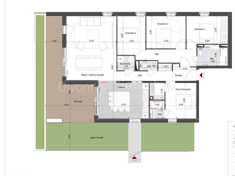 Appartement Collonges-sous-Salève - 4 chambres - 115m²