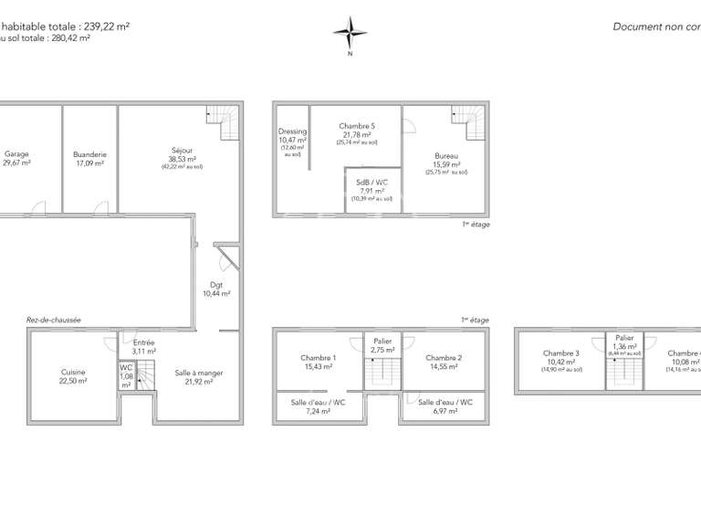 Maison Colombes - 5 chambres - 280m²