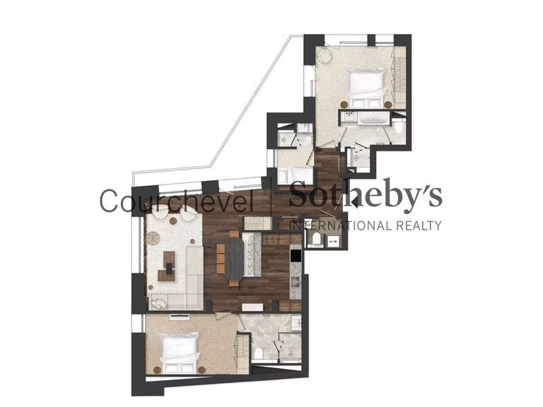 Appartement Courchevel - 3 chambres - 117m²