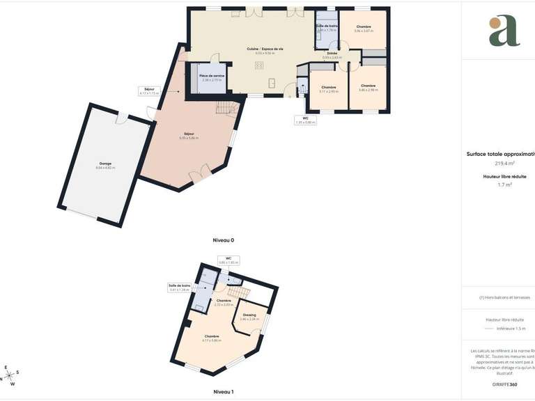 Maison Échalas - 4 chambres - 194m²