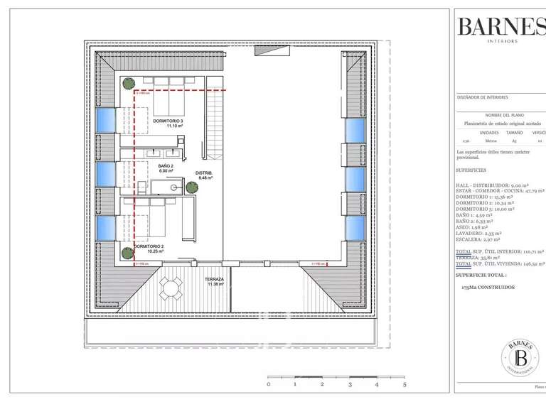 Appartement Saint-Sébastien - 3 chambres - 160m²