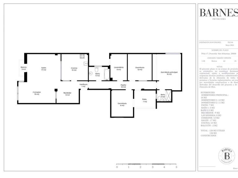 Appartement Saint-Sébastien - 3 chambres - 130m²