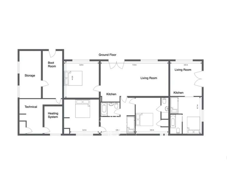 Chalet Essert-Romand - 14 chambres - 548m²