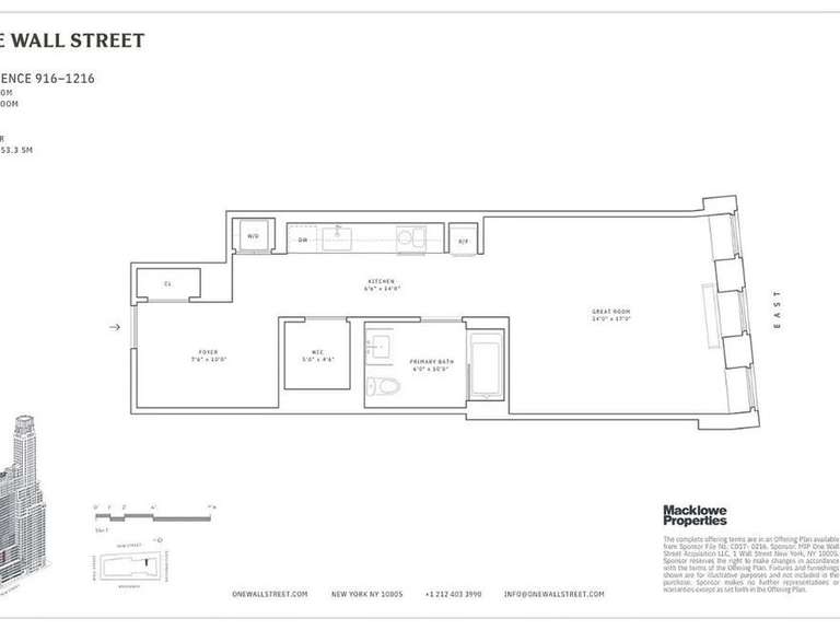 Apartment West New York - 53m²