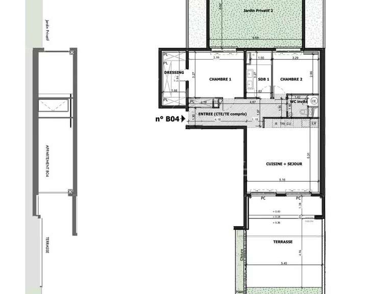 Apartment Èze - 2 bedrooms - 77m²