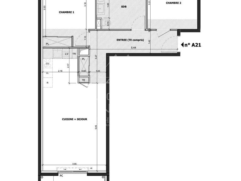 Apartment Èze - 2 bedrooms - 70m²