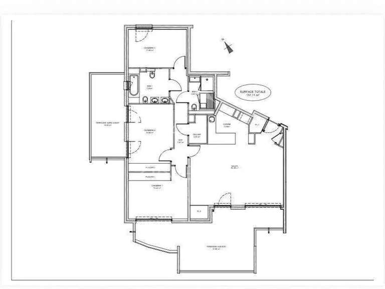 Appartement avec Vue sur mer Èze - 3 chambres - 176m²