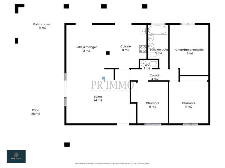 Villa avec Vue sur mer Fréjus - 3 chambres - 90m²