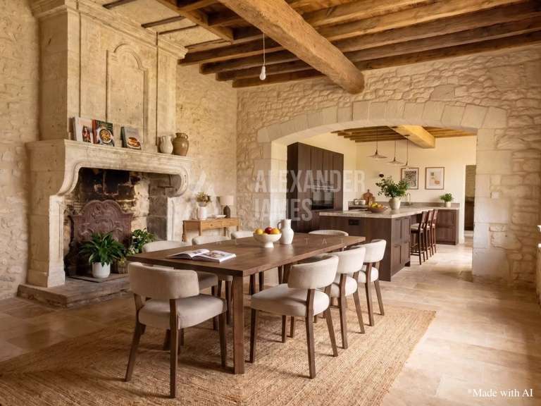 Propriété Gensac - 7 chambres - 500m²