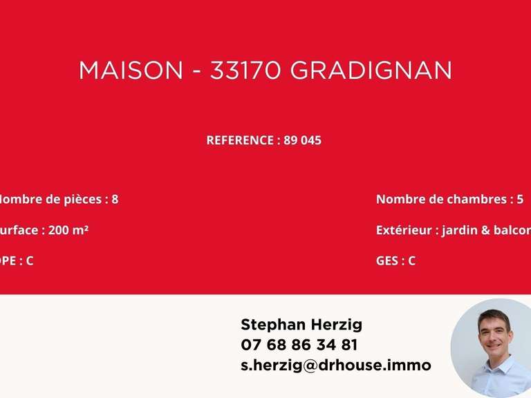 Villa Gradignan - 5 chambres - 200m²