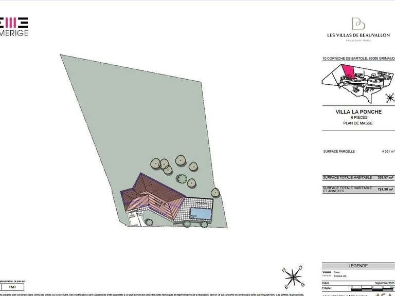 Villa avec Vue sur mer Grimaud - 5 chambres - 360m²