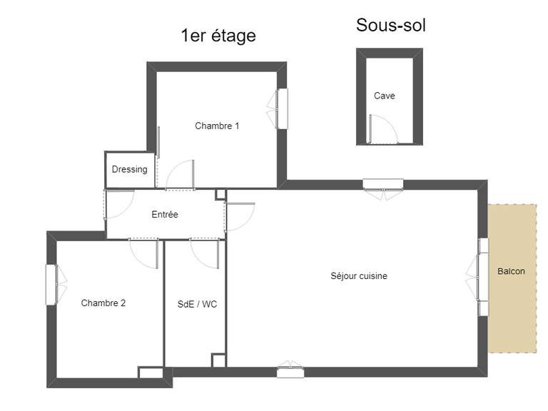 Appartement avec Vue sur mer Hyères - 2 chambres - 75m²