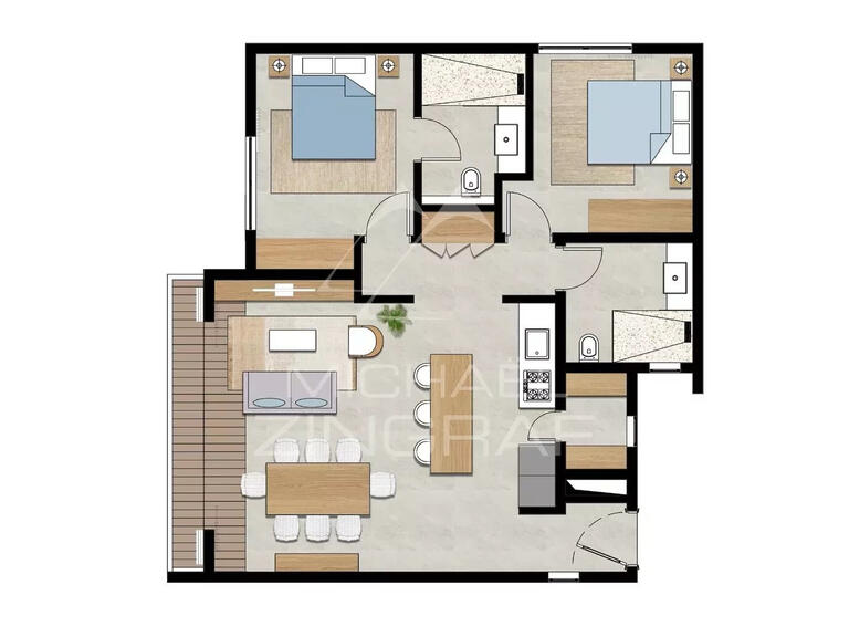 Apartment Mauritius - 3 bedrooms - 142m²