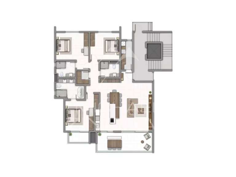 Apartment Mauritius - 3 bedrooms - 173m²