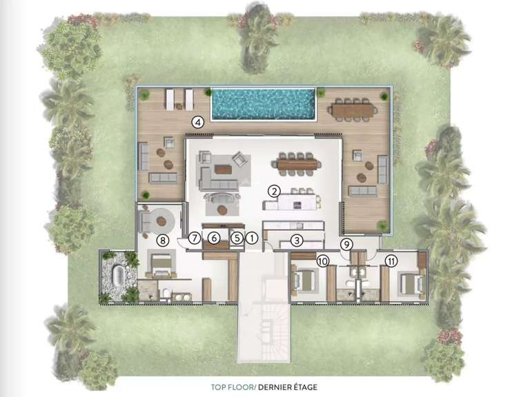 Apartment with Sea view Mauritius - 3 bedrooms - 370m²